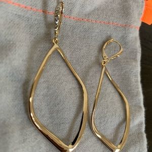 New Alexis Bittar Aura Tear Leverback Earrings